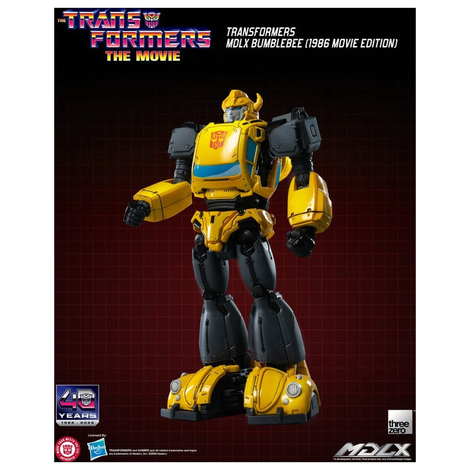 Transformers MDLX akčná figúrka Bumblebee (1986 Movie Edition) 12 cm produktová fotografia
