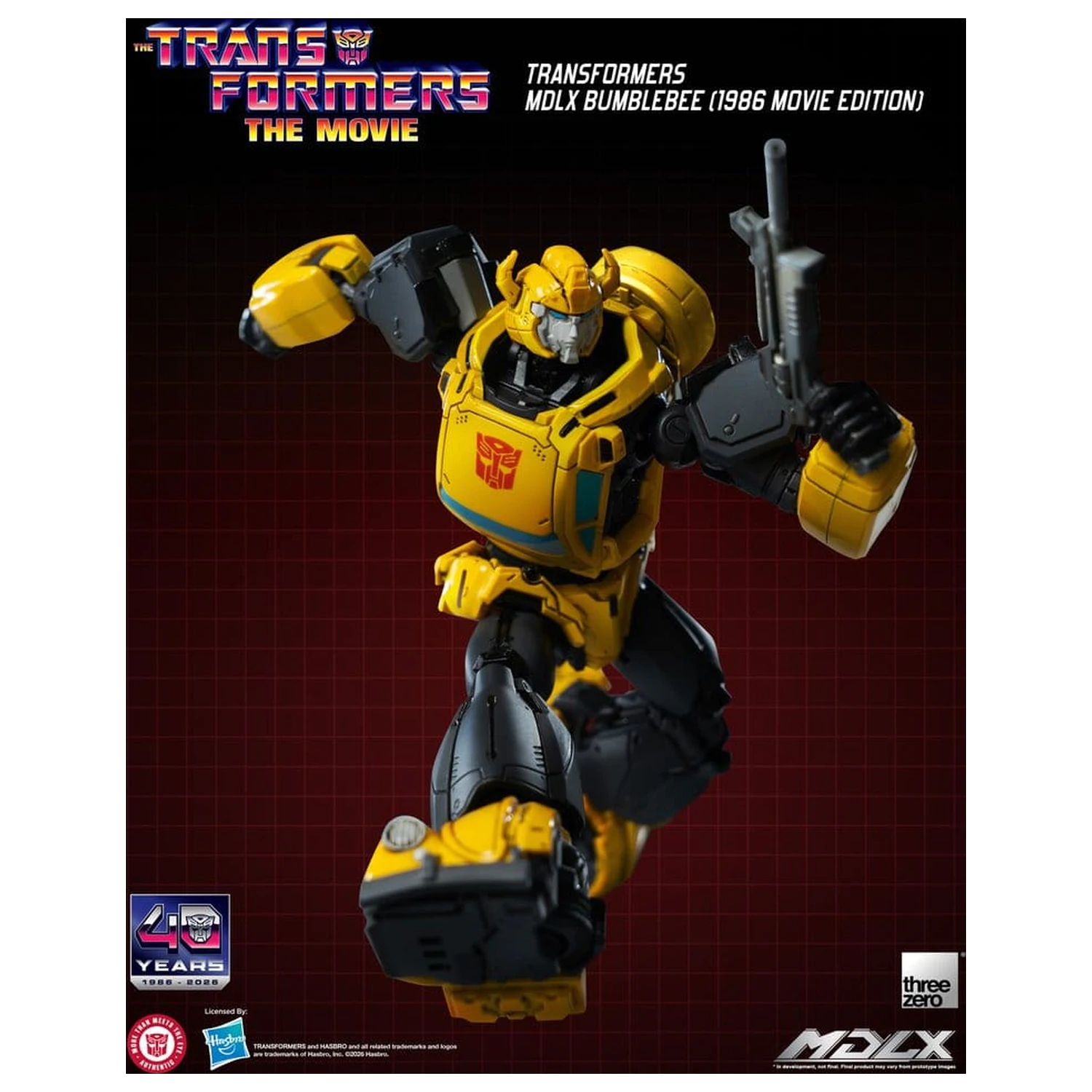 Transformers MDLX akčná figúrka Bumblebee (1986 Movie Edition) 12 cm produktová fotografia