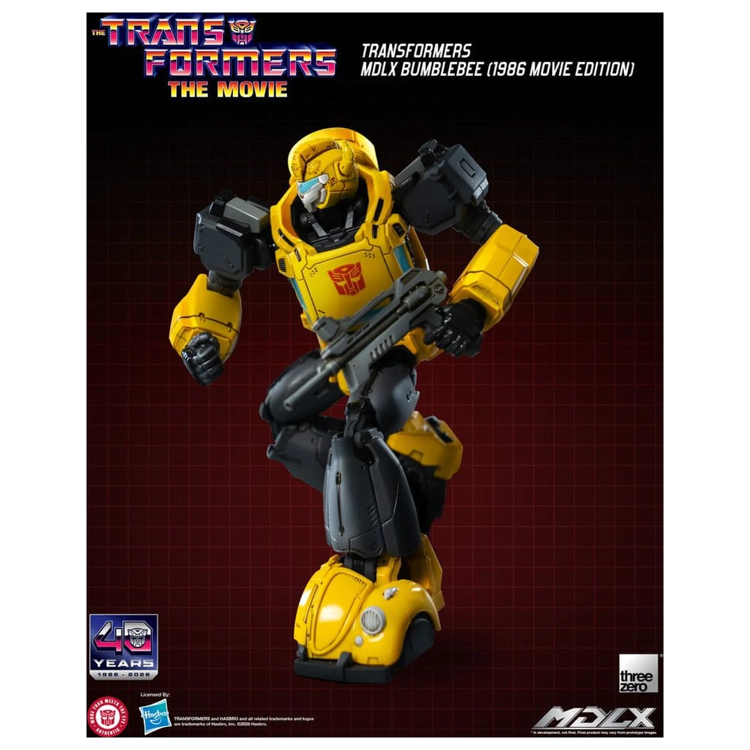 Transformers MDLX akčná figúrka Bumblebee (1986 Movie Edition) 12 cm produktová fotografia