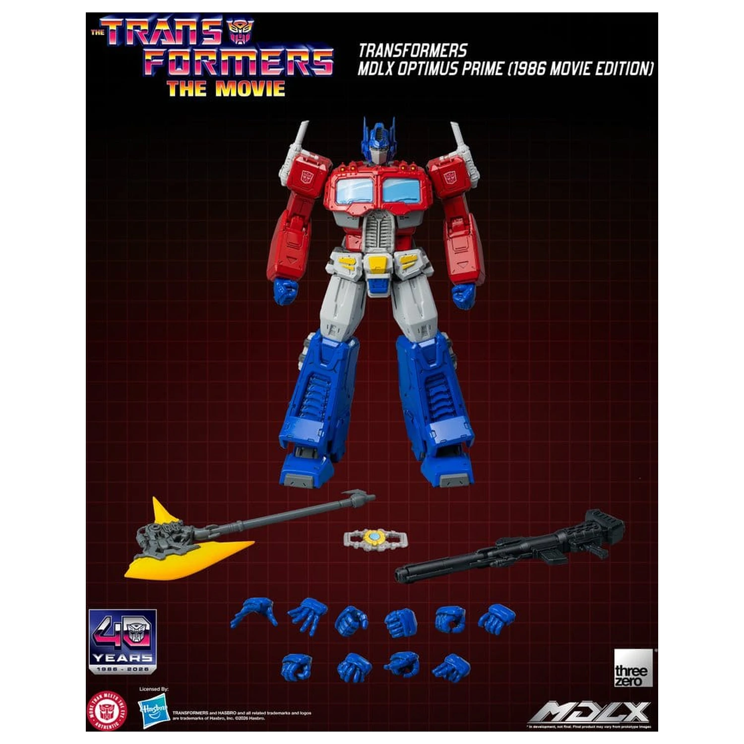 Transformers MDLX akčná figúrka Optimus Prime (1986 Movie Edition) 18 cm produktová fotografia