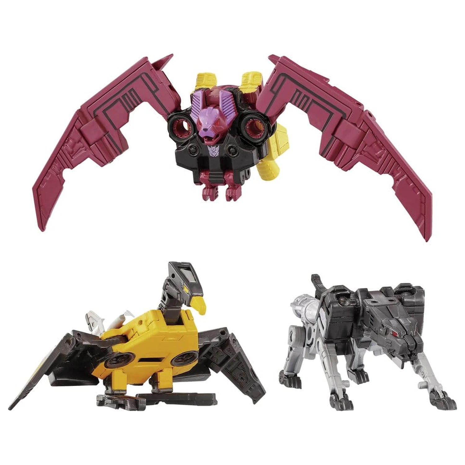 Transformers MPG akčná figúrka trojbalenie MPG-22 Jaguar & Buzzsaw & Ratbat produktová fotografia