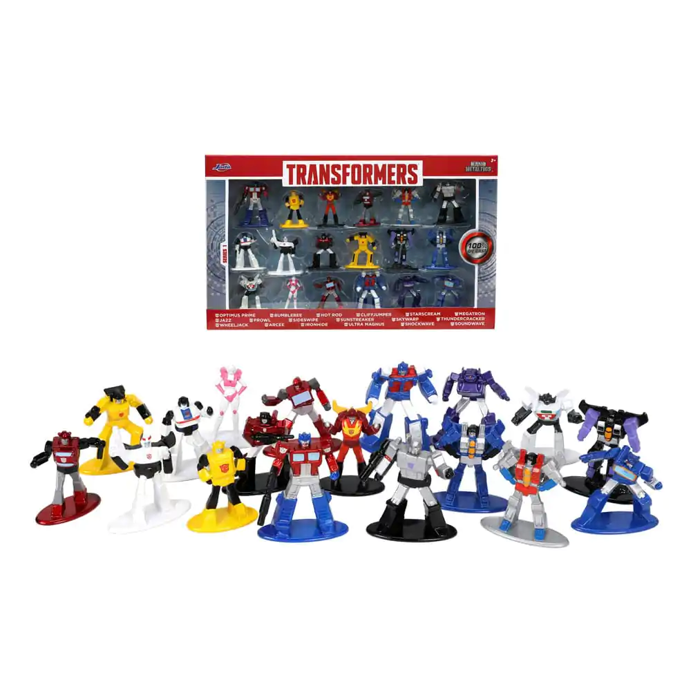 Transformers Nano Metalfigs Diecast Mini figúrky 18-Pack Wave 1 4 cm produktová fotografia