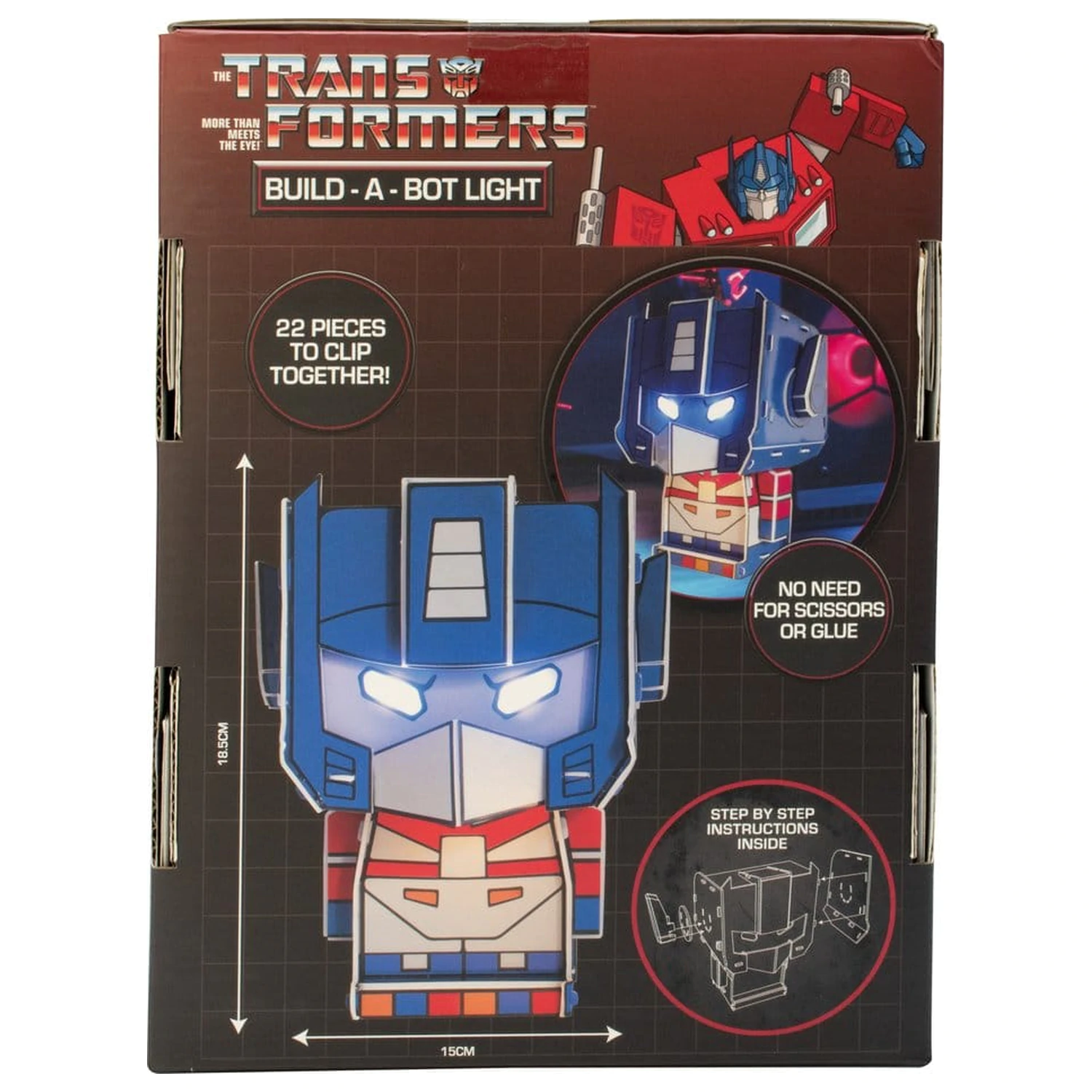 Transformers Zostaviteľná Lampa Optimus Prime produktová fotografia
