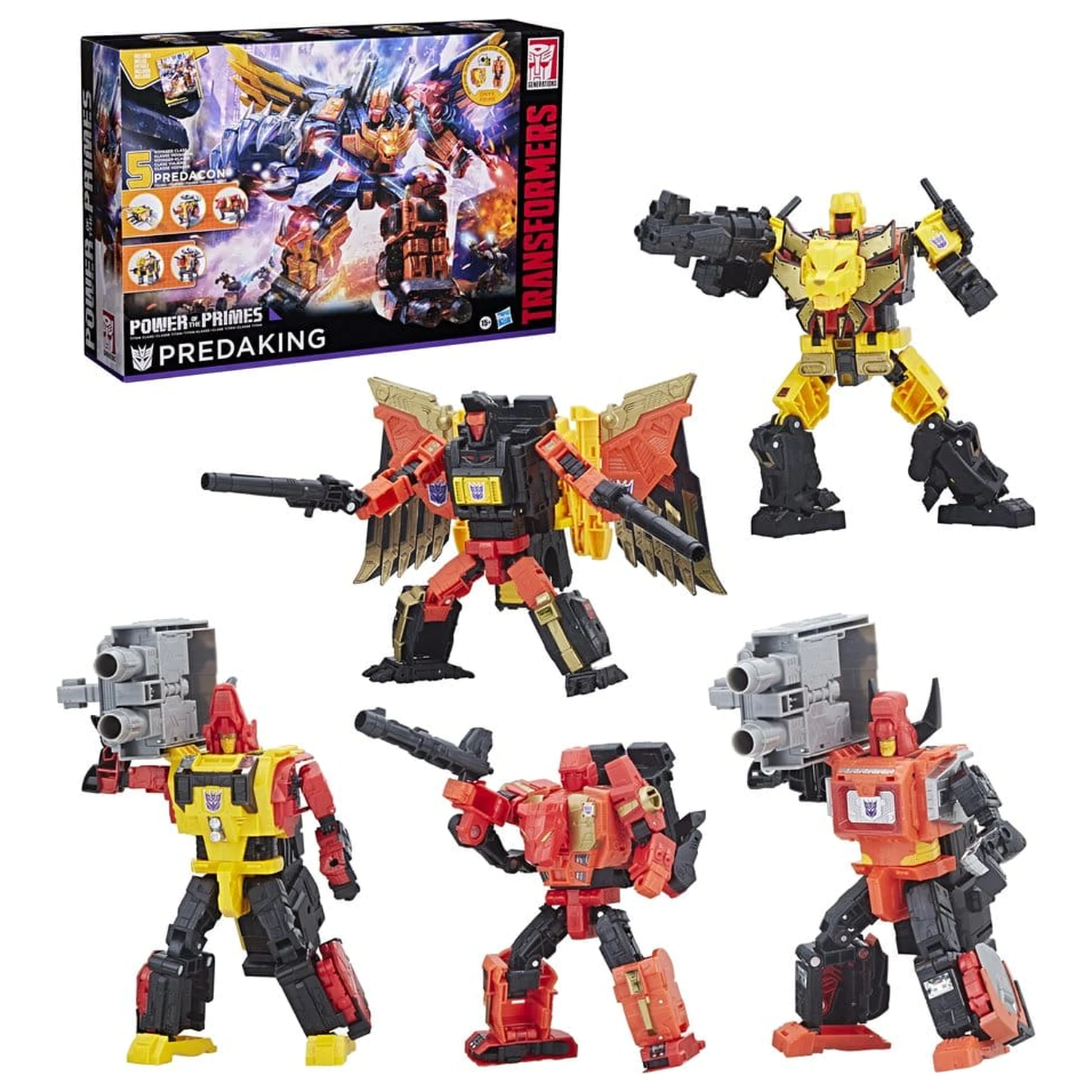 Transformers Power of the Primes Combiner Akčná figúrka Predaking 45 cm produktová fotografia