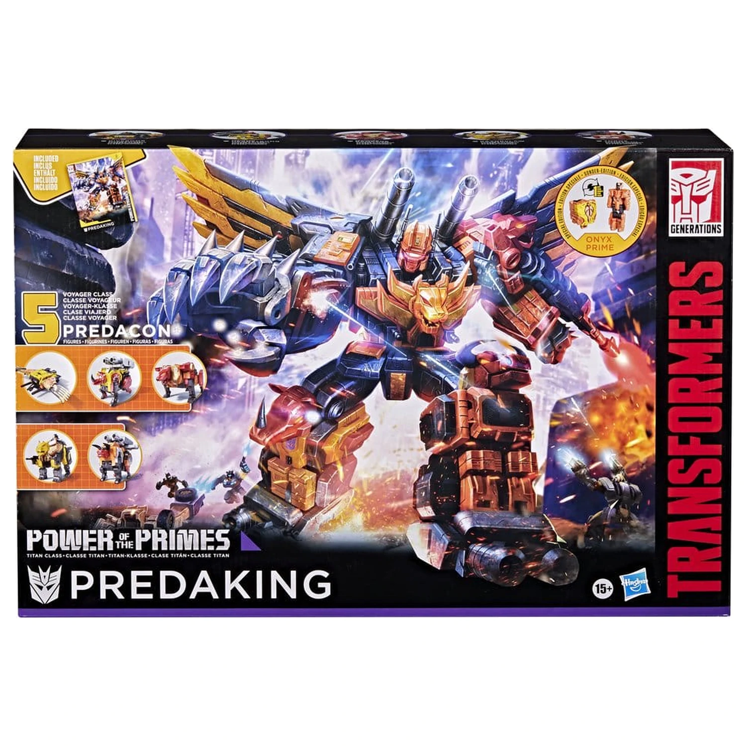 Transformers Power of the Primes Combiner Akčná figúrka Predaking 45 cm produktová fotografia