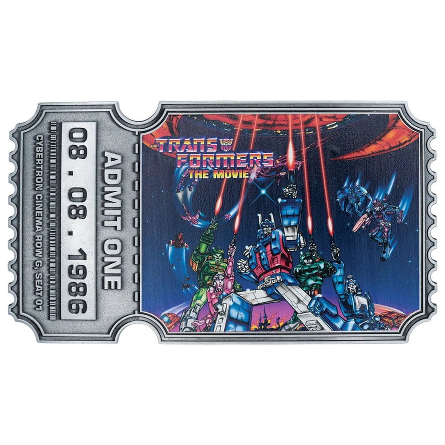 Transformers Replika The Movie 40. výročie Filmový lístok Limitovaná edícia 9 x 16 cm produktová fotografia