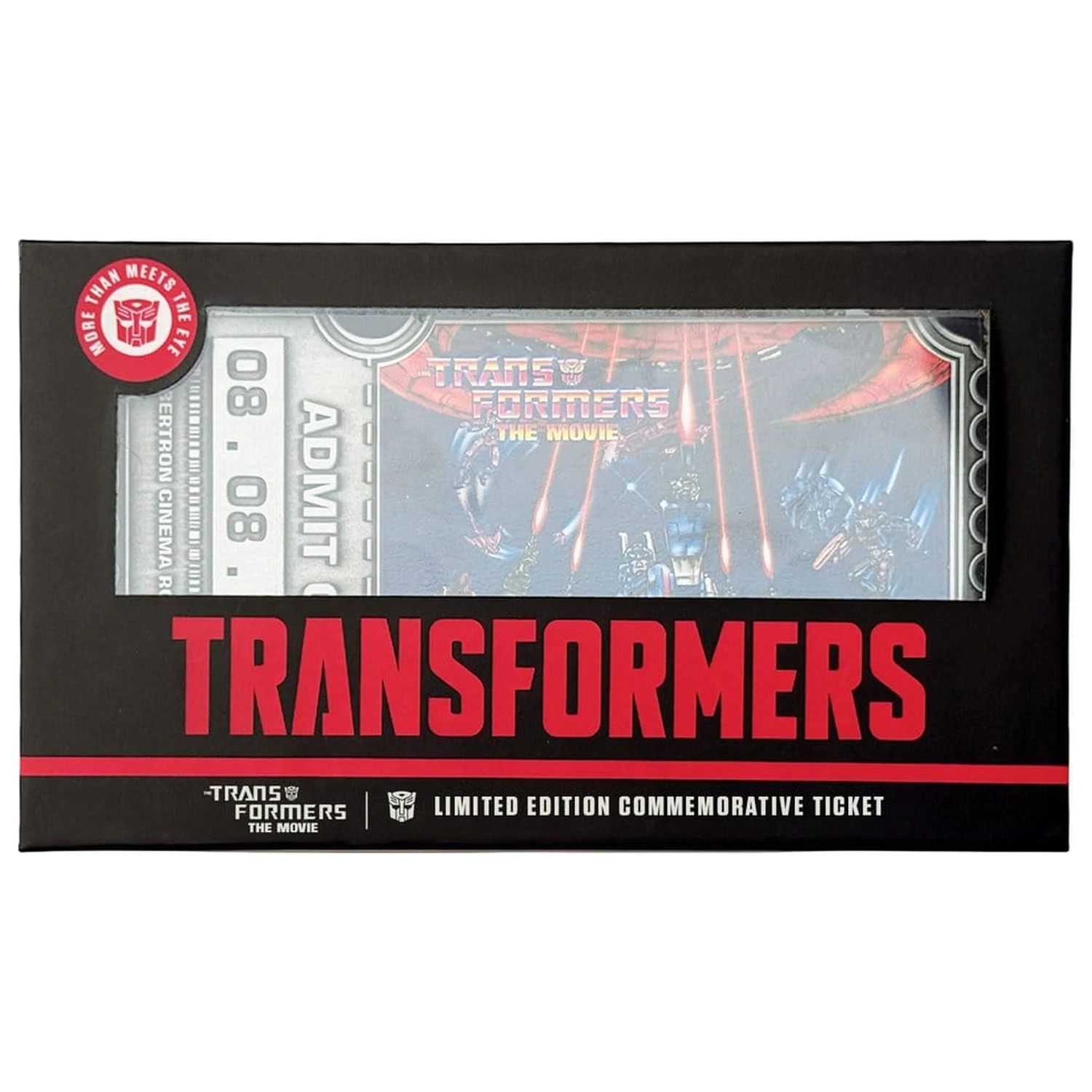 Transformers Replika The Movie 40. výročie Filmový lístok Limitovaná edícia 9 x 16 cm produktová fotografia