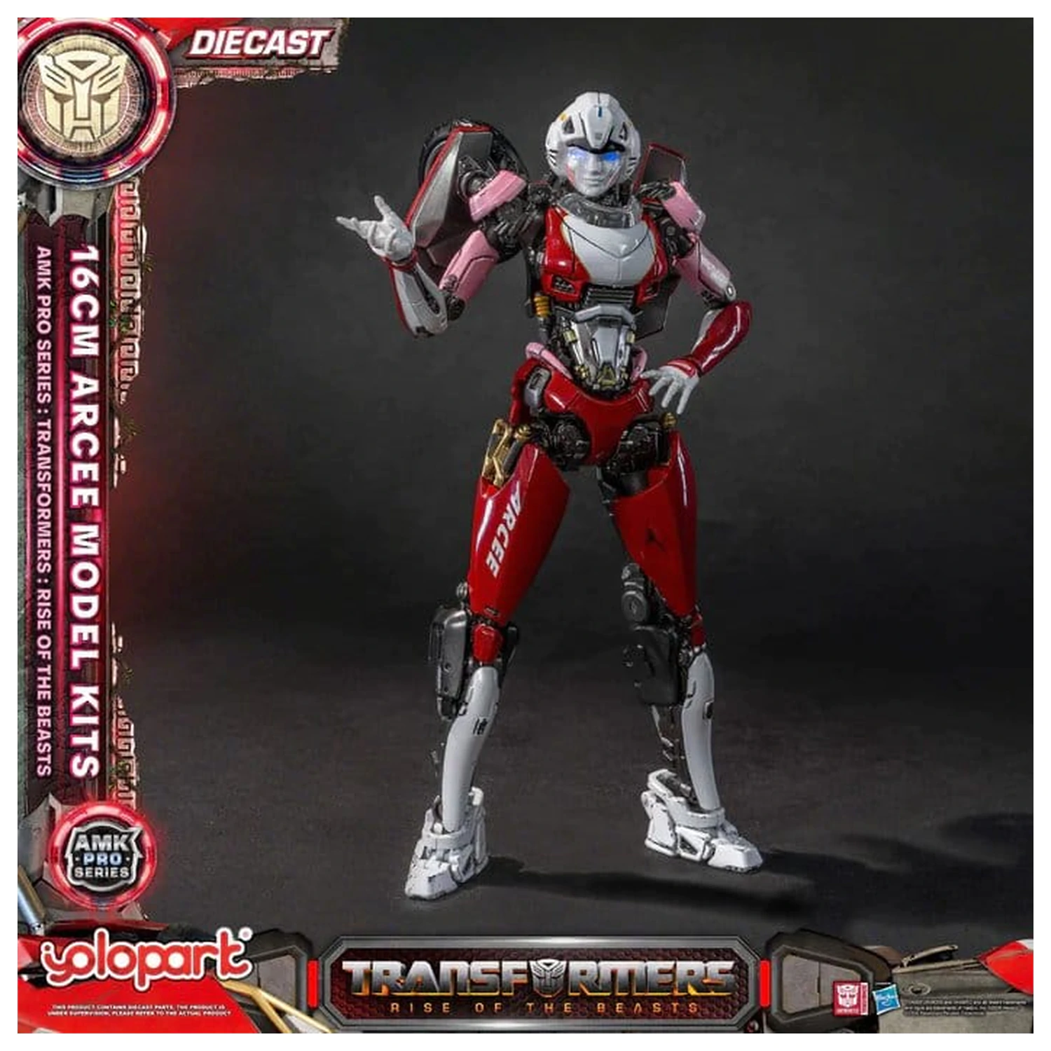 Transformers: Rise of the Beasts AMK Pro Series modelárska súprava Arcee 15 cm produktová fotografia