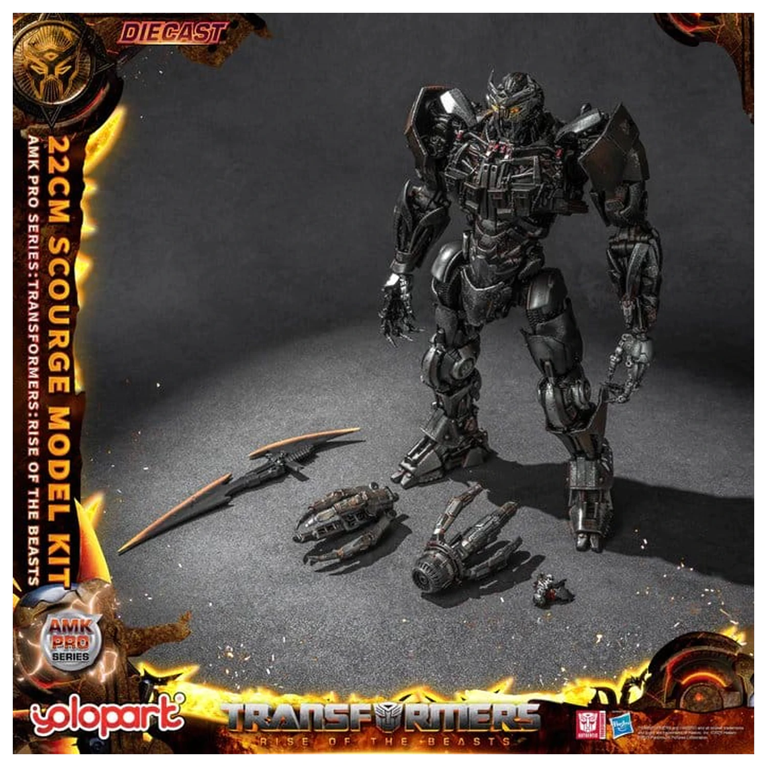 Transformers: Rise of the Beasts AMK Pro Series model Scourge (Oversea Version) 22 cm produktová fotografia