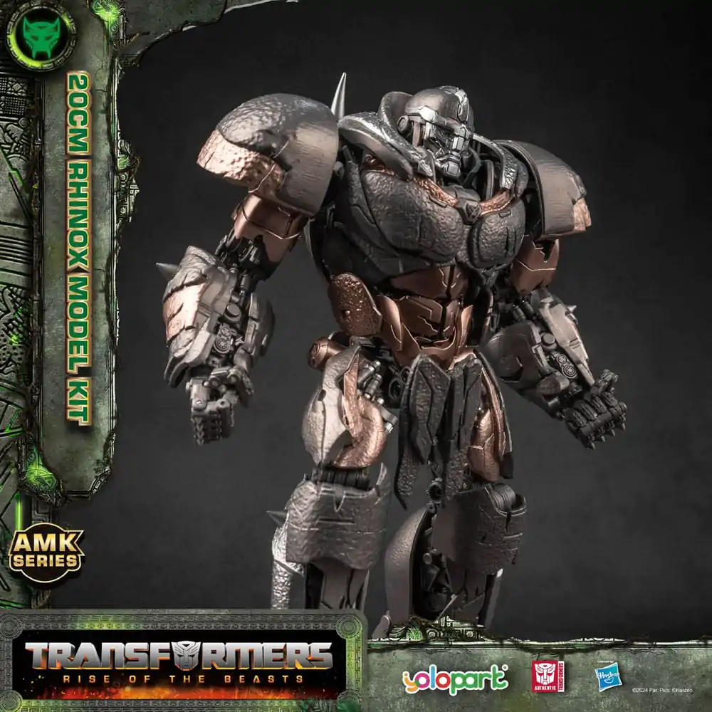 Transformers: Rise of the Beasts AMK Series Plastiková modelová stavebnica Rhinox 20 cm produktová fotografia
