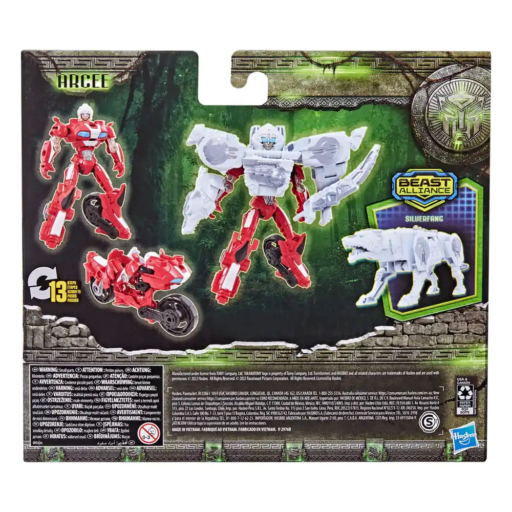 Transformers: Rise of the Beasts Beast Alliance Combiner Akčný set 2-pack Arcee & Silverfang 13 cm termékfotó