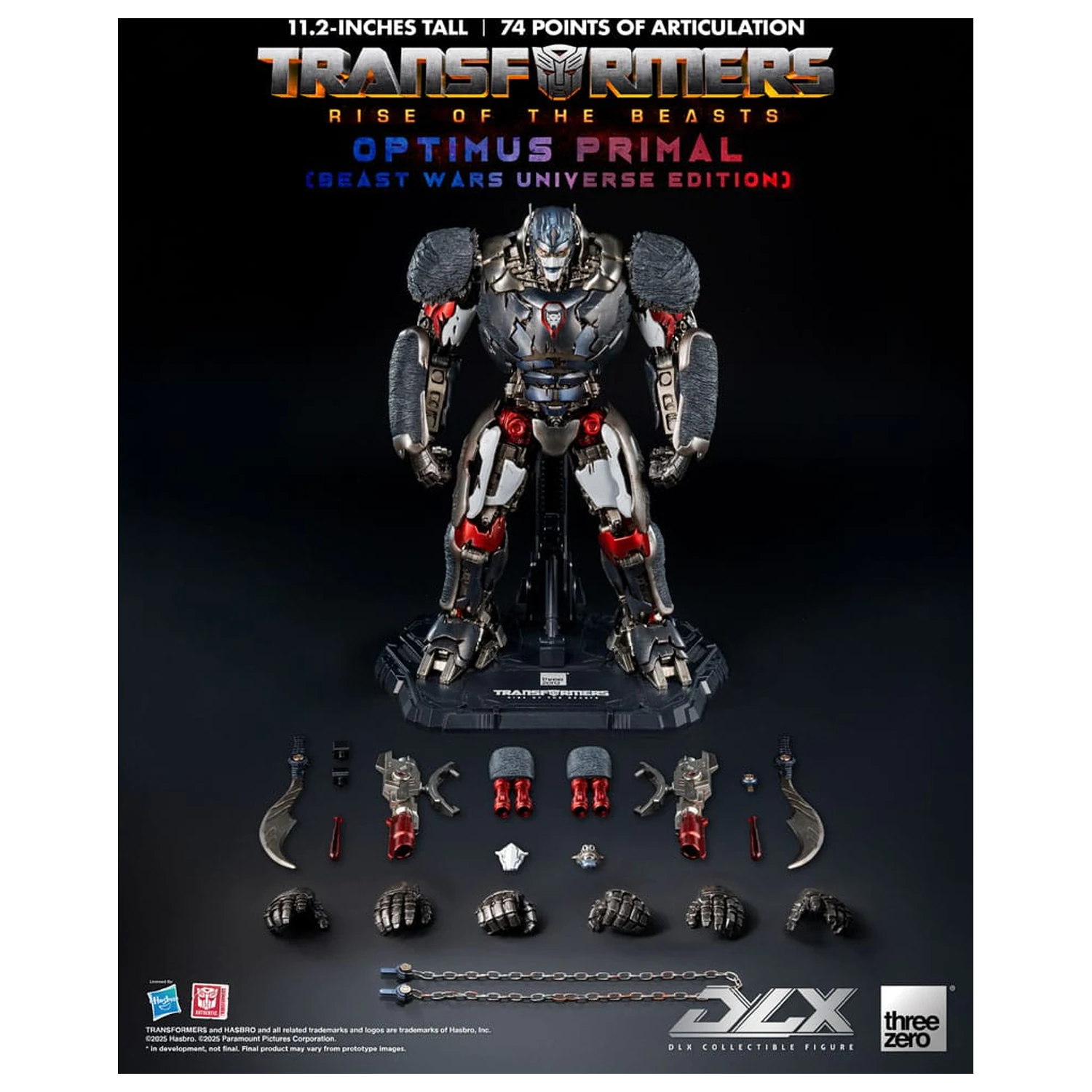 Transformers: Rise of the Beasts DLX Akčná figúrka Optimus Primal (Beast Wars Universe Edition) 29 cm produktová fotografia