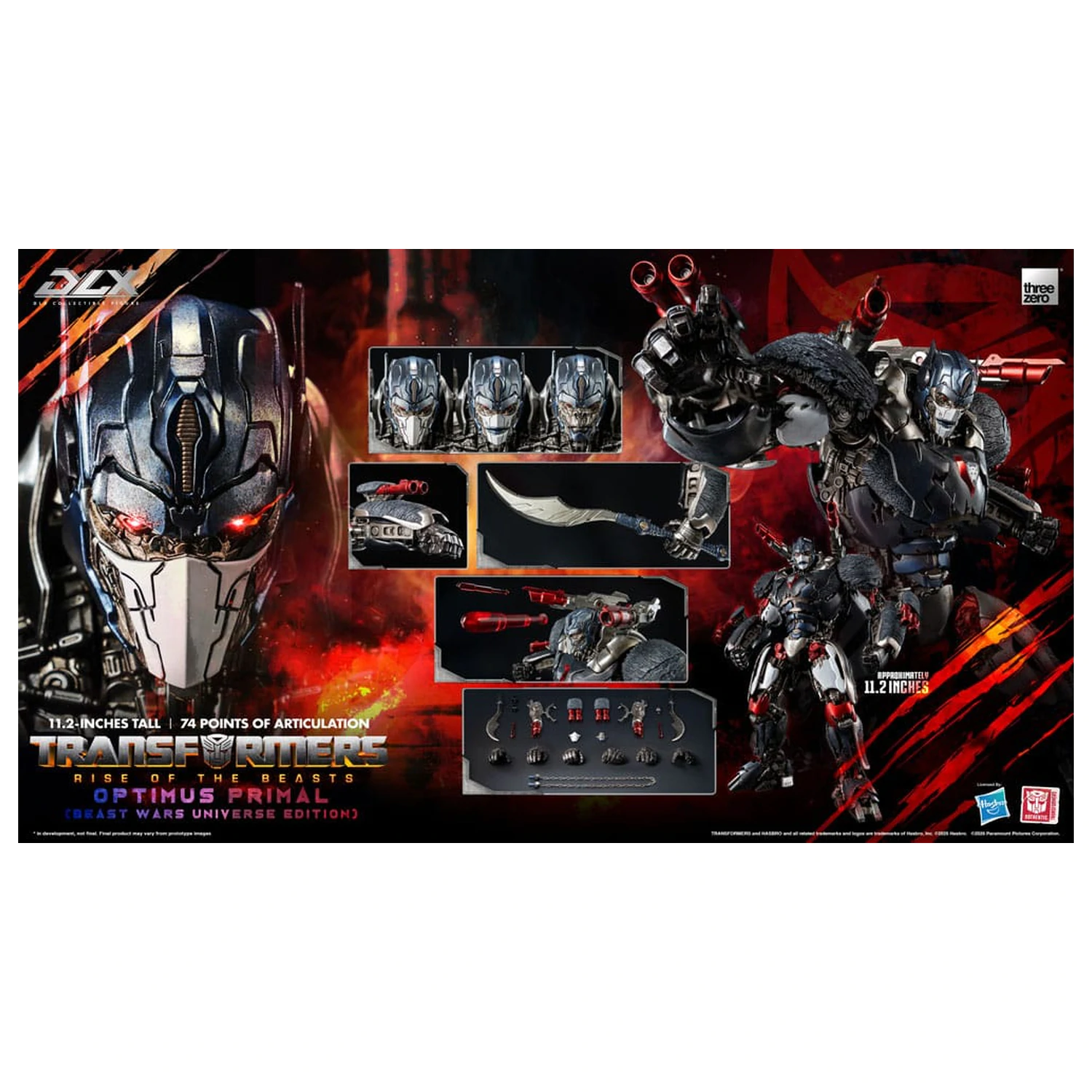 Transformers: Rise of the Beasts DLX Akčná figúrka Optimus Primal (Beast Wars Universe Edition) 29 cm produktová fotografia