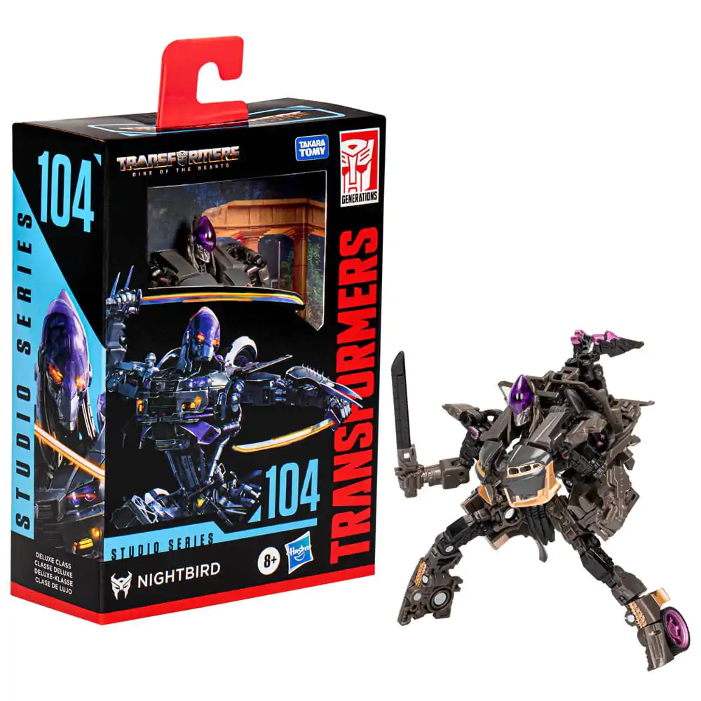 Transformers: Rise of the Beasts Generations Studio Series Deluxe Class Akčná figúrka 104 Nightbird 11 cm produktová fotografia