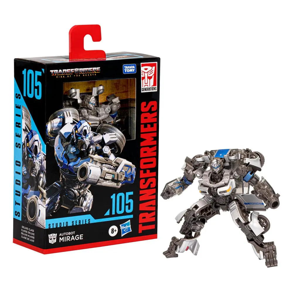 Transformers: Rise of the Beasts Generations Studio Series Deluxe Triedy Akčná figúrka 105 Autobot Mirage 11 cm termékfotó