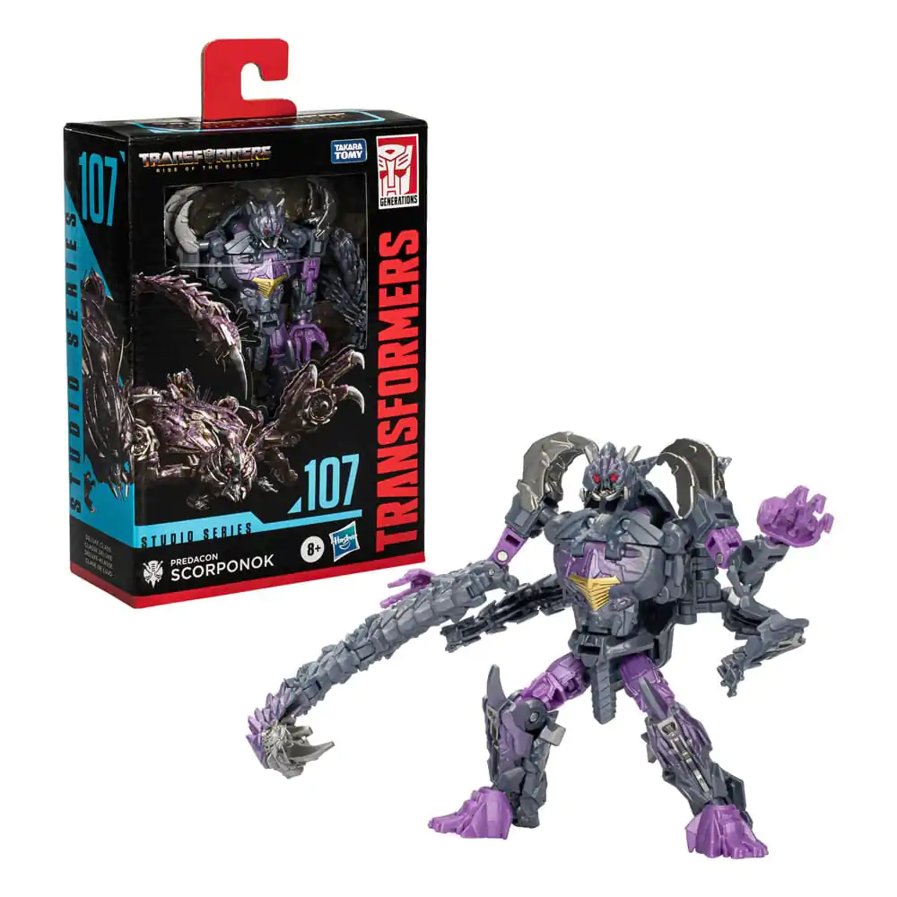 Transformers: Rise of the Beasts Generations Studio Series Deluxe Class akčná figúrka 107 Predacon Scorponok 11 cm produktová fotografia