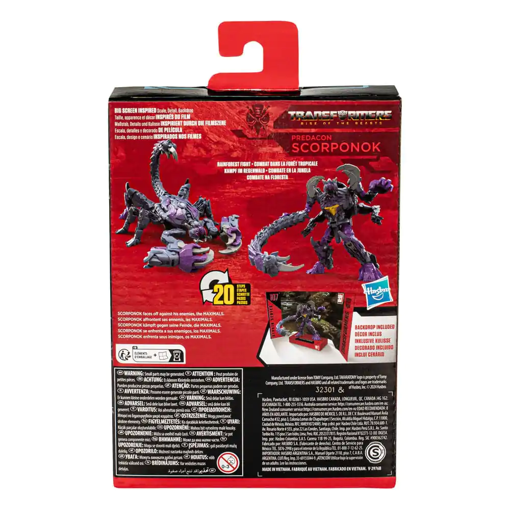 Transformers: Rise of the Beasts Generations Studio Series Deluxe Class akčná figúrka 107 Predacon Scorponok 11 cm produktová fotografia