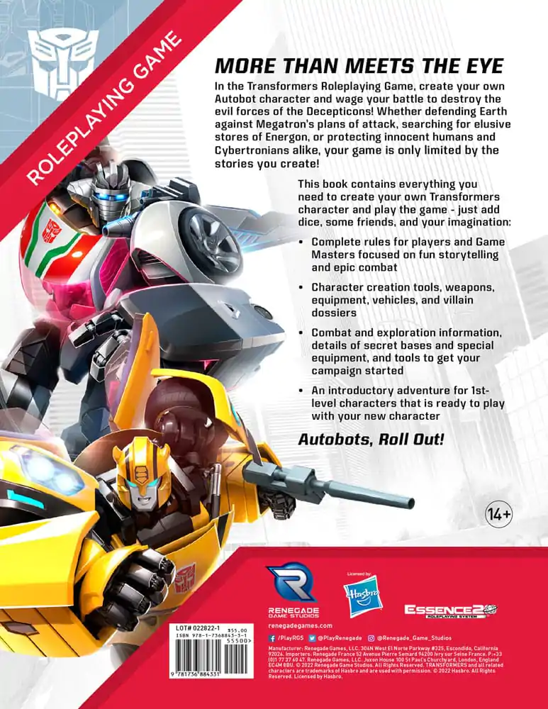 Transformers RPG Základná príručka *Englische Version* produktová fotografia