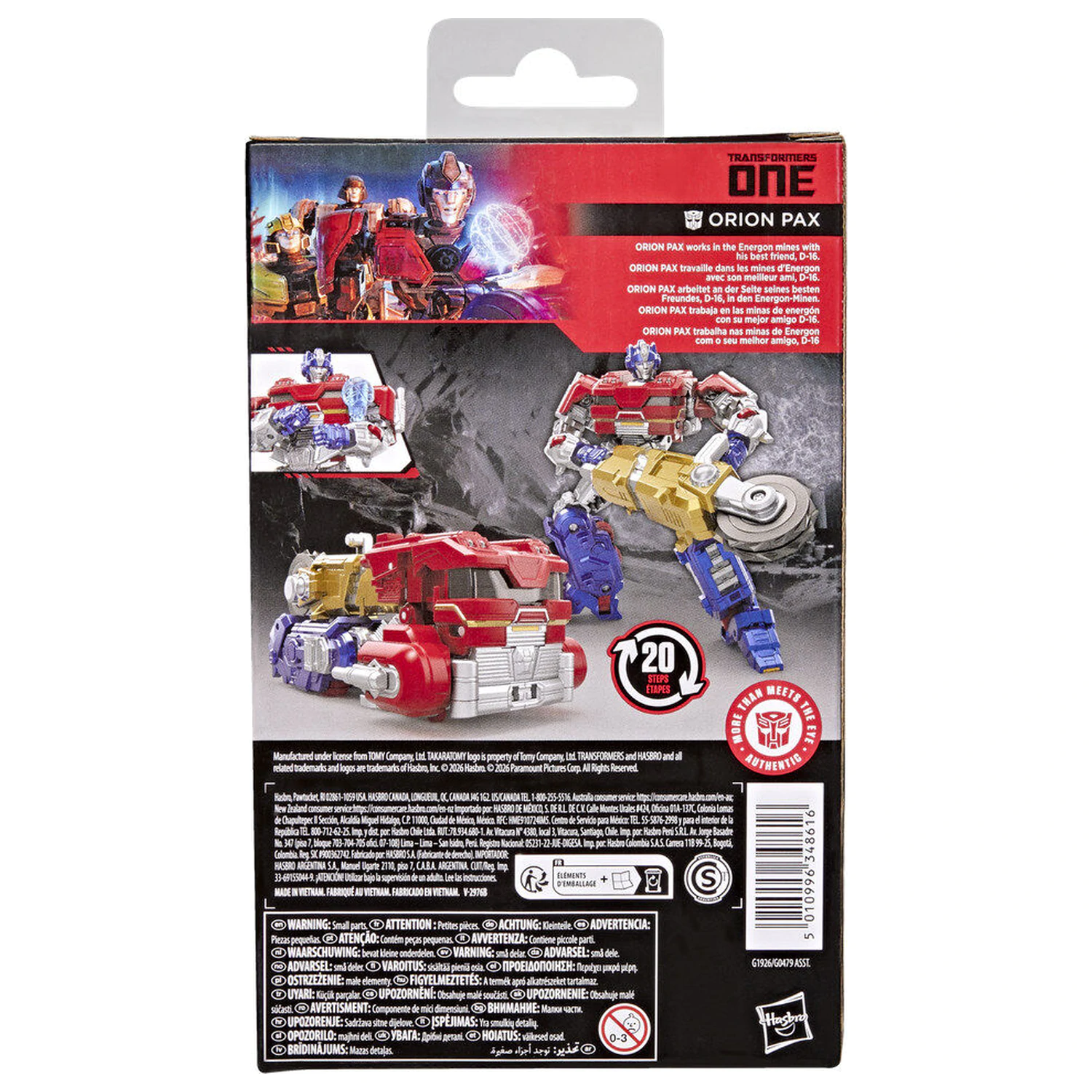 Transformers Studio Series - Transformers One Deluxe Class figúrka Orion Pax 12,5cm produktová fotografia