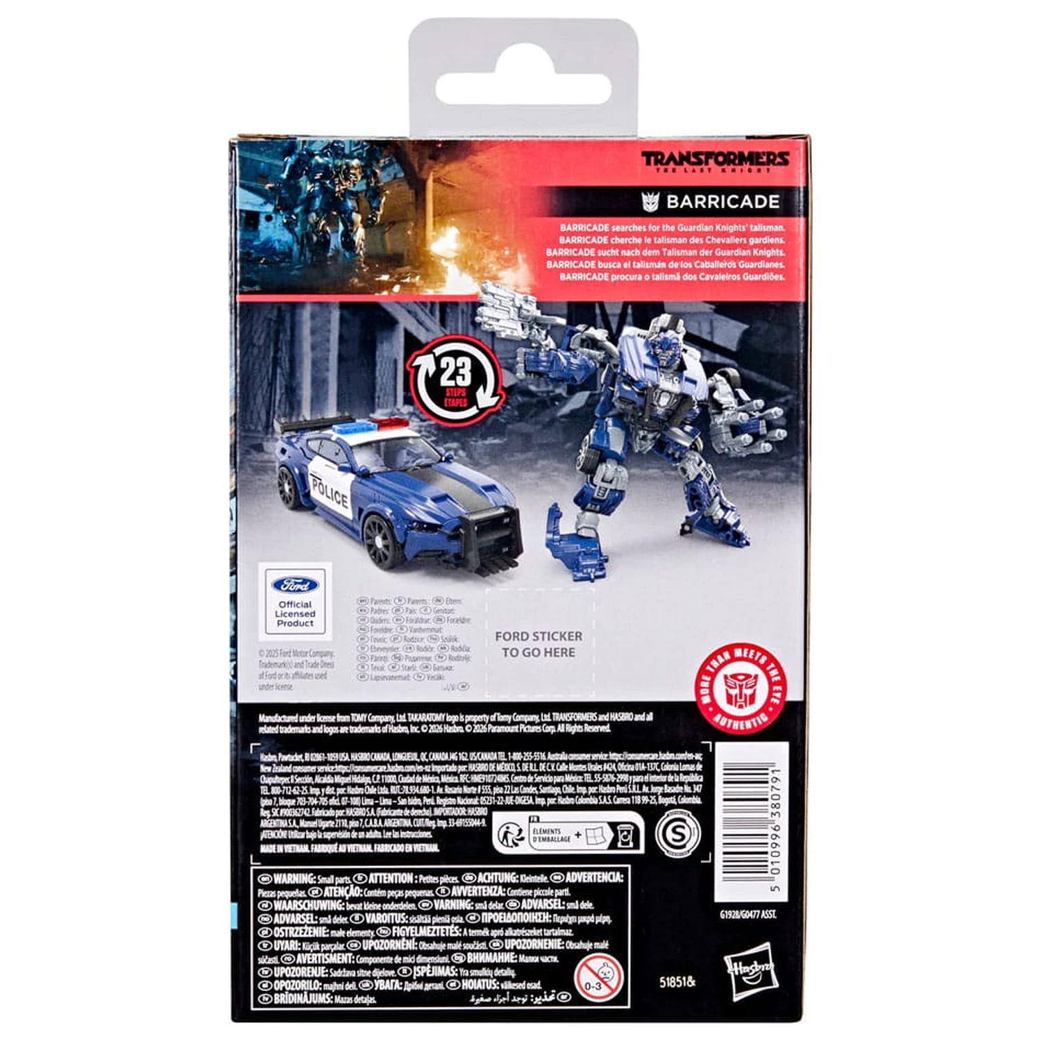Transformers: The Last Knight Studio Series Deluxe Class Akčná figúrka Barricade 11 cm produktová fotografia