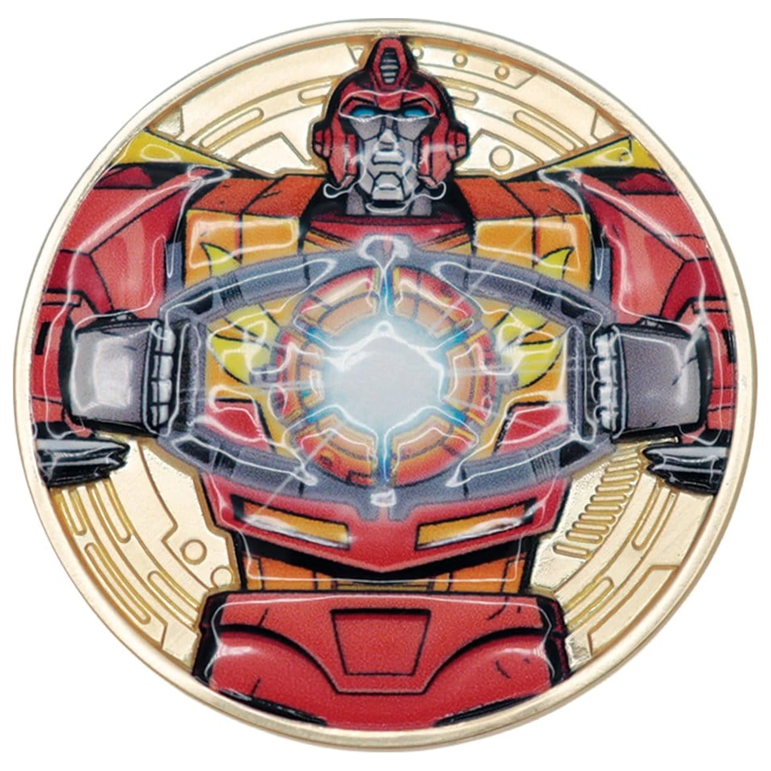 Transformers Zberateľská minca The Movie 40th Anniversary Limitovaná edícia 24k pozlátená produktová fotografia