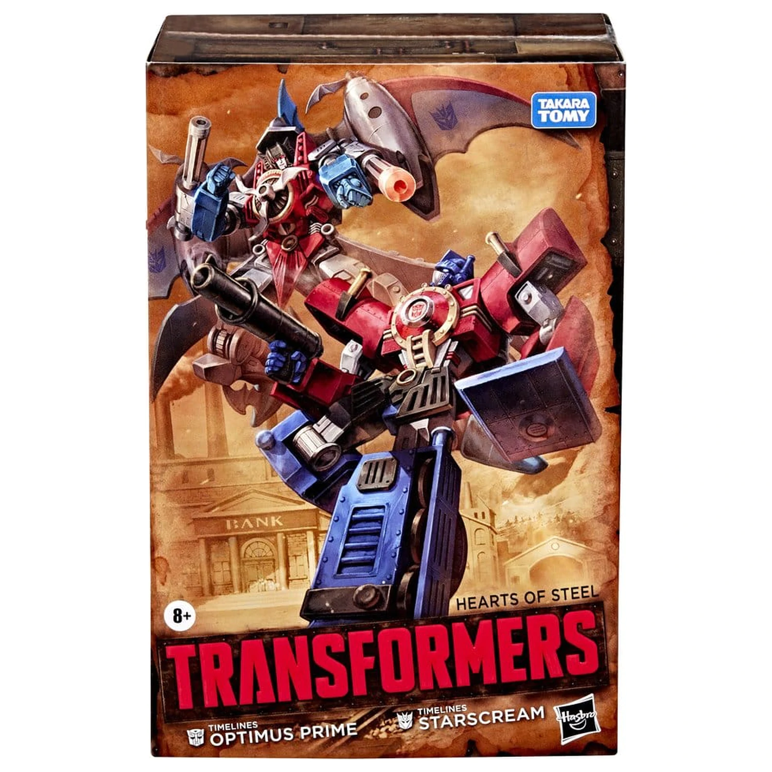 Transformers Timelines Hearts of Steel Comic Edition akčné figúrky Optimus Prime & Starscream 14 cm produktová fotografia