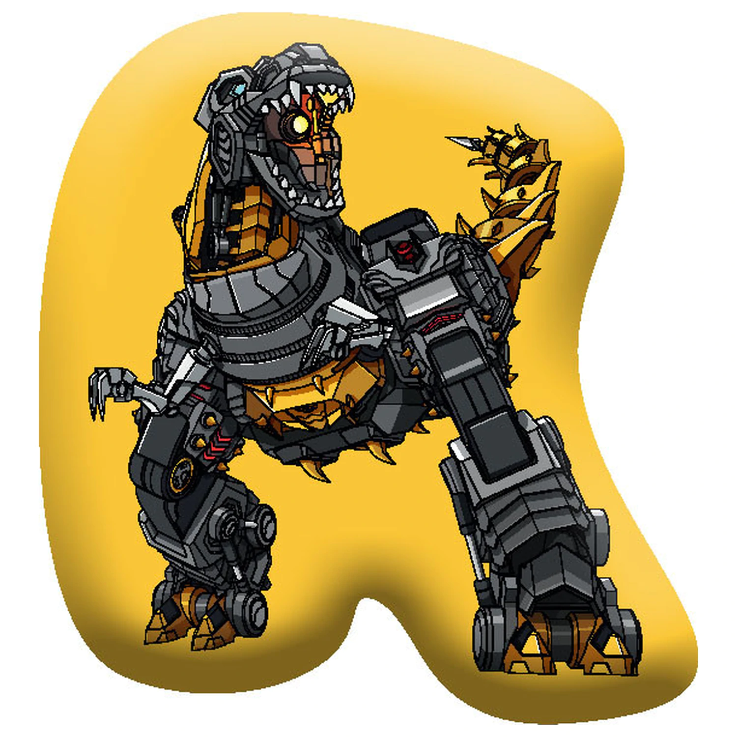 Transformers Žltý tvarovaný vankúš produktová fotografia