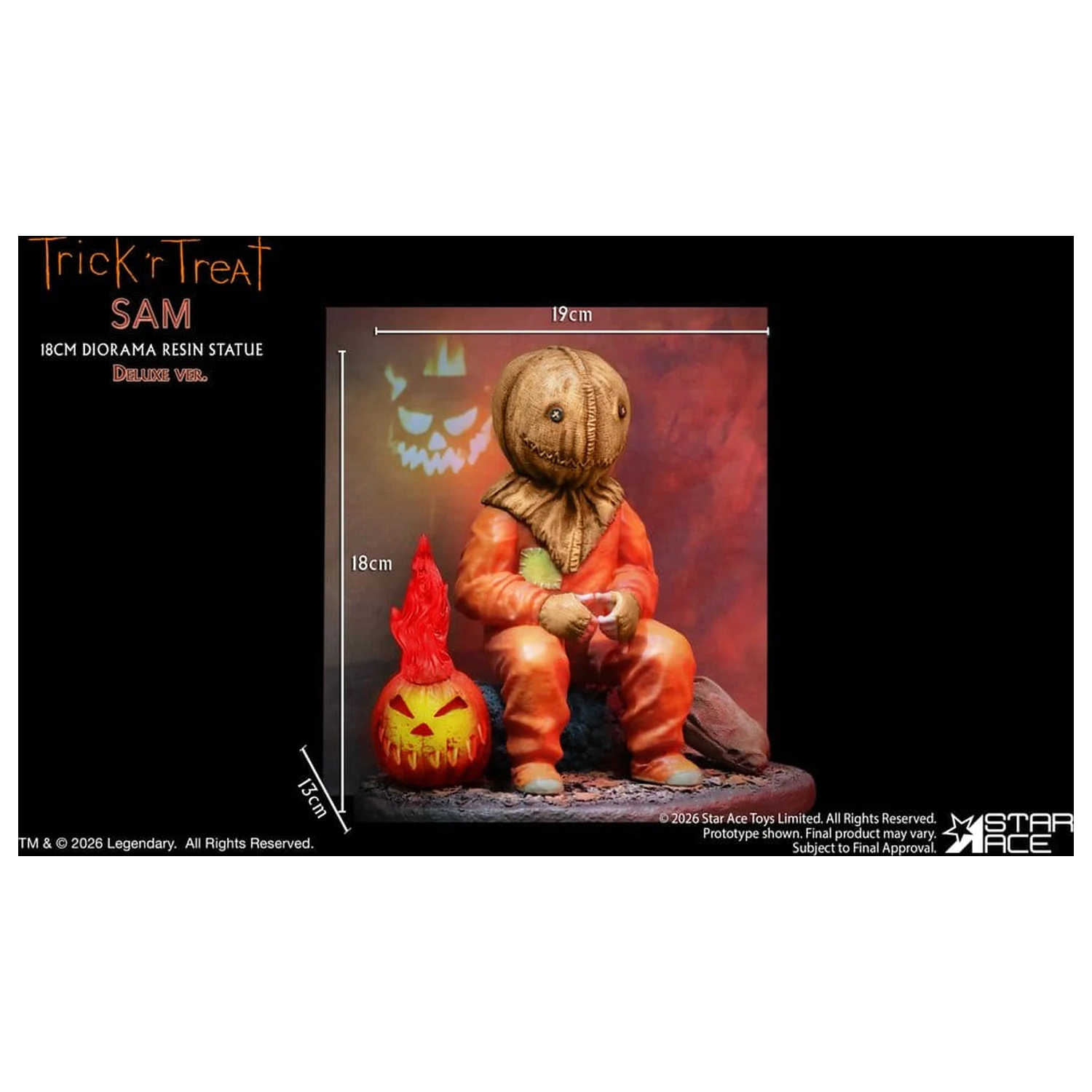 Trick R Treat Diorama Živicová socha Sam DX 18 cm produktová fotografia