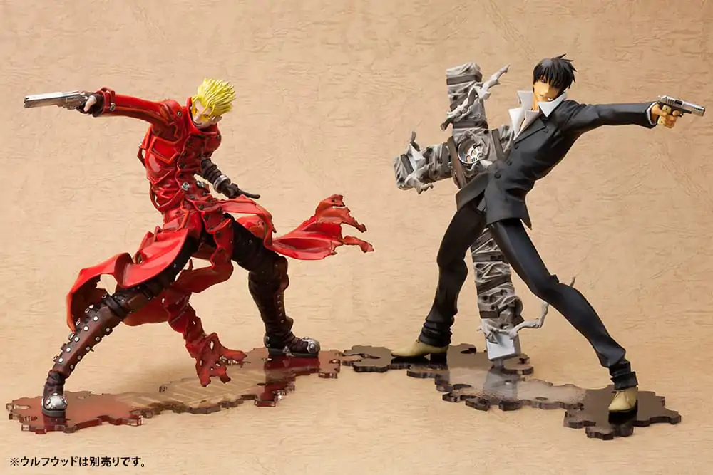 Trigun Badlands Rumble ARTFX J Socha 1/8 Vash The Stampede Renewal Package Version 19 cm produktová fotografia