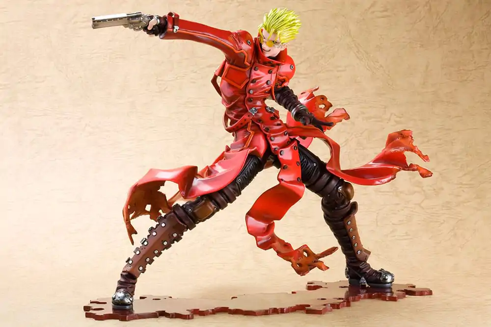 Trigun Badlands Rumble ARTFX J Socha 1/8 Vash The Stampede Renewal Package Version 19 cm produktová fotografia