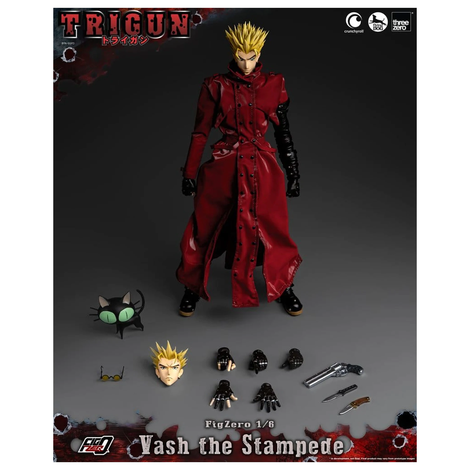 Trigun FigZero Akčná figúrka 1/6 Vash the Stampede 31 cm produktová fotografia