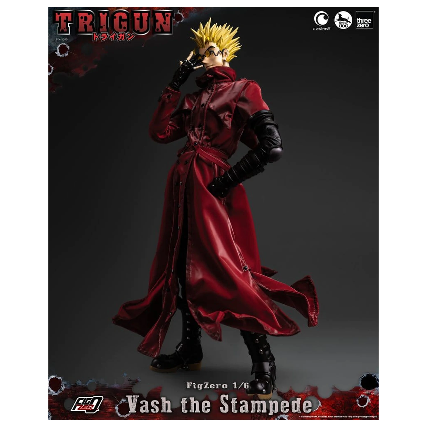 Trigun FigZero Akčná figúrka 1/6 Vash the Stampede 31 cm produktová fotografia