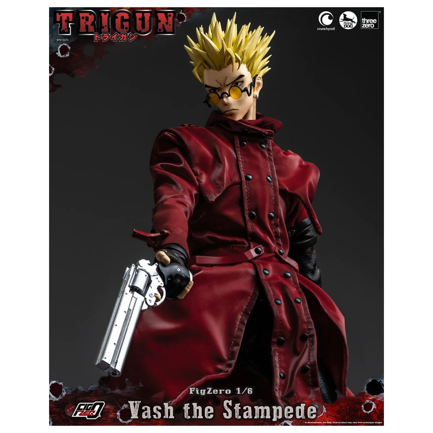 Trigun FigZero Akčná figúrka 1/6 Vash the Stampede 31 cm produktová fotografia