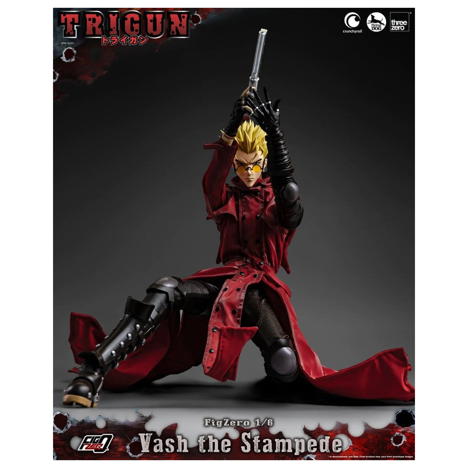 Trigun FigZero Akčná figúrka 1/6 Vash the Stampede 31 cm produktová fotografia