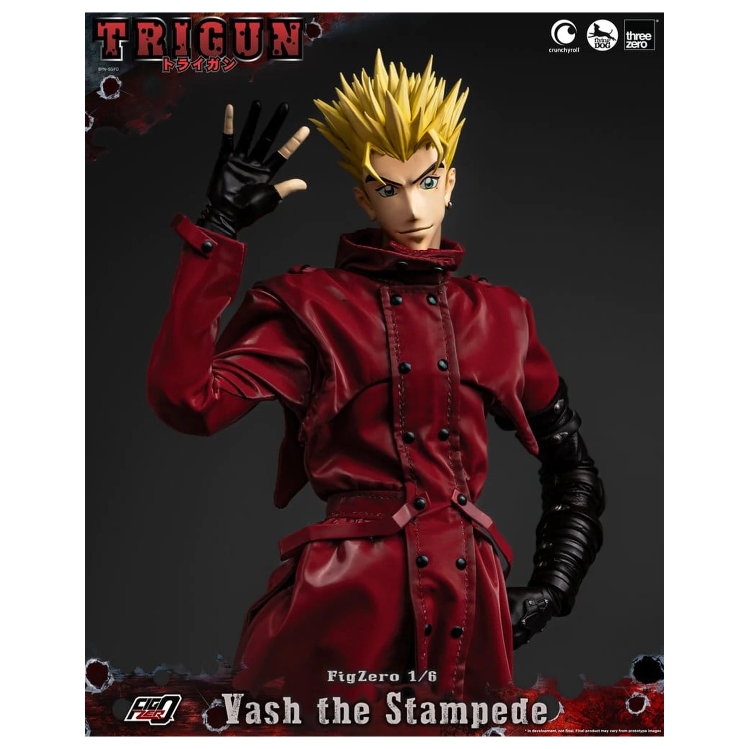 Trigun FigZero Akčná figúrka 1/6 Vash the Stampede 31 cm produktová fotografia