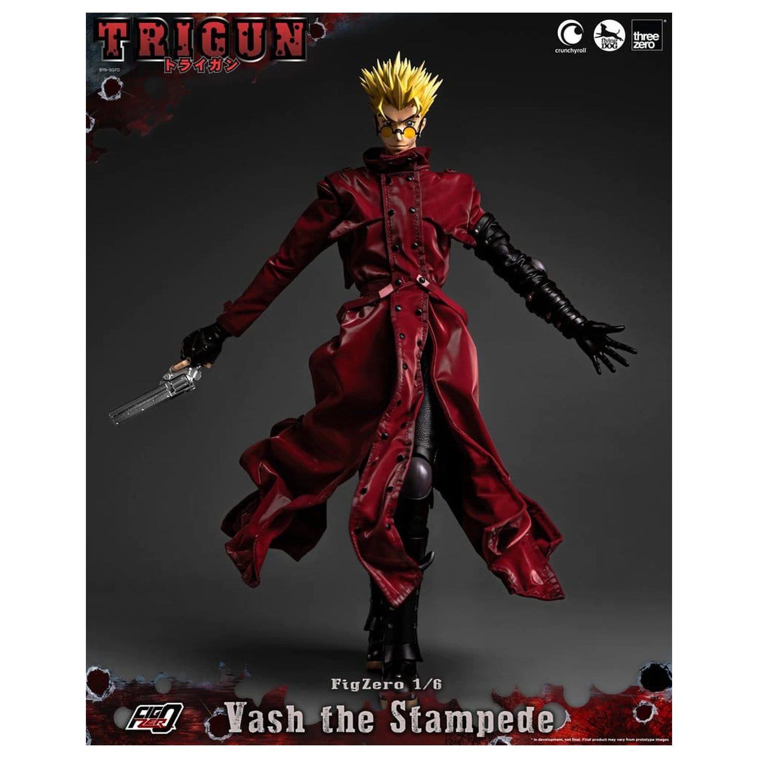 Trigun FigZero Akčná figúrka 1/6 Vash the Stampede 31 cm produktová fotografia