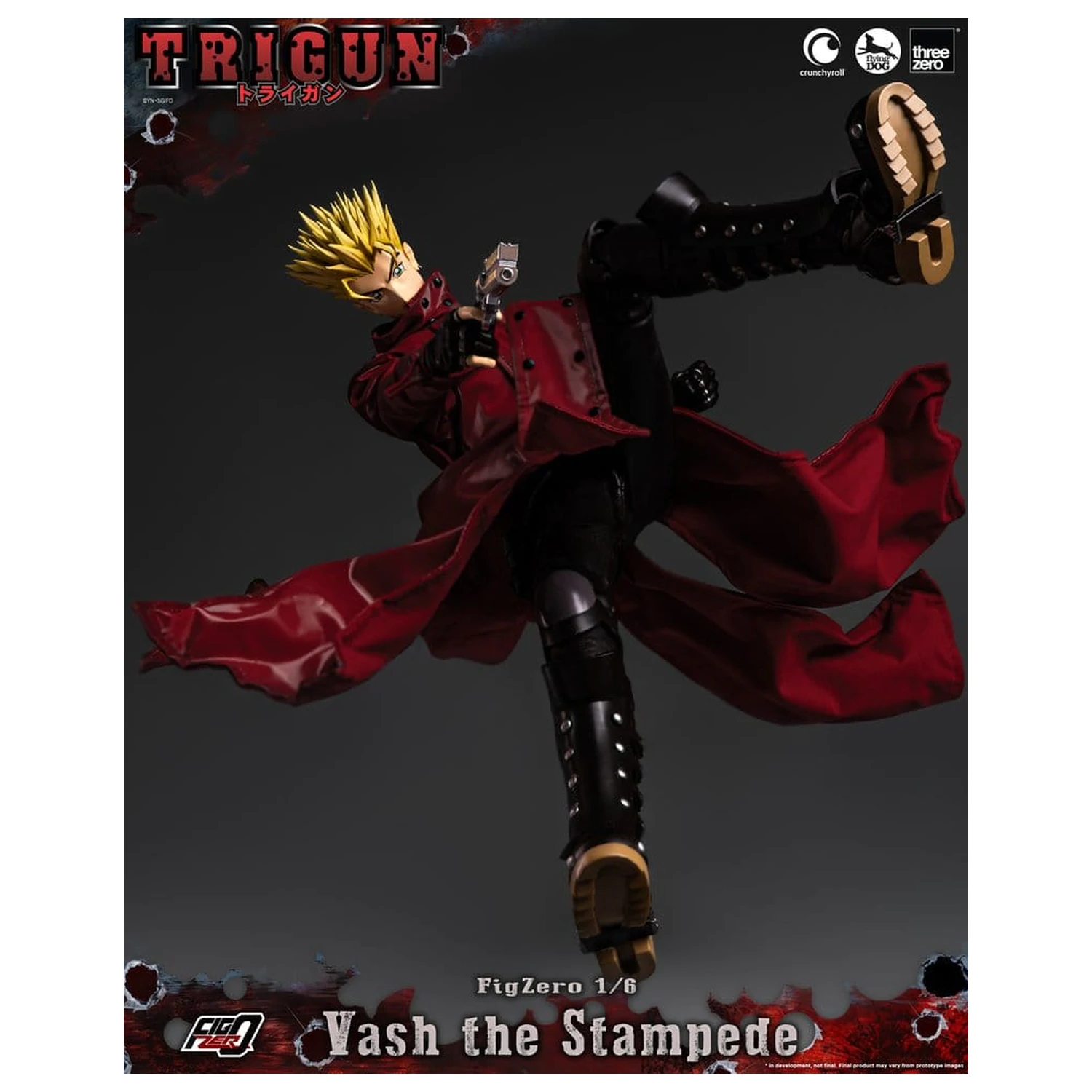 Trigun FigZero Akčná figúrka 1/6 Vash the Stampede 31 cm produktová fotografia