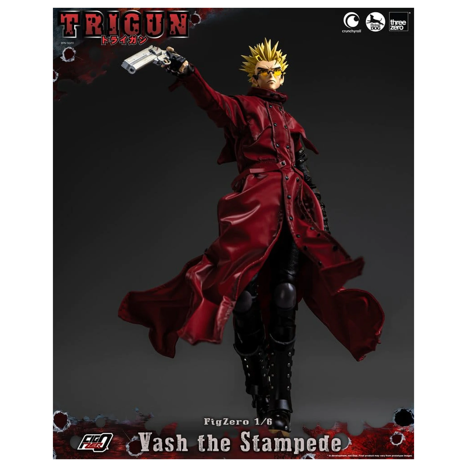 Trigun FigZero Akčná figúrka 1/6 Vash the Stampede 31 cm produktová fotografia