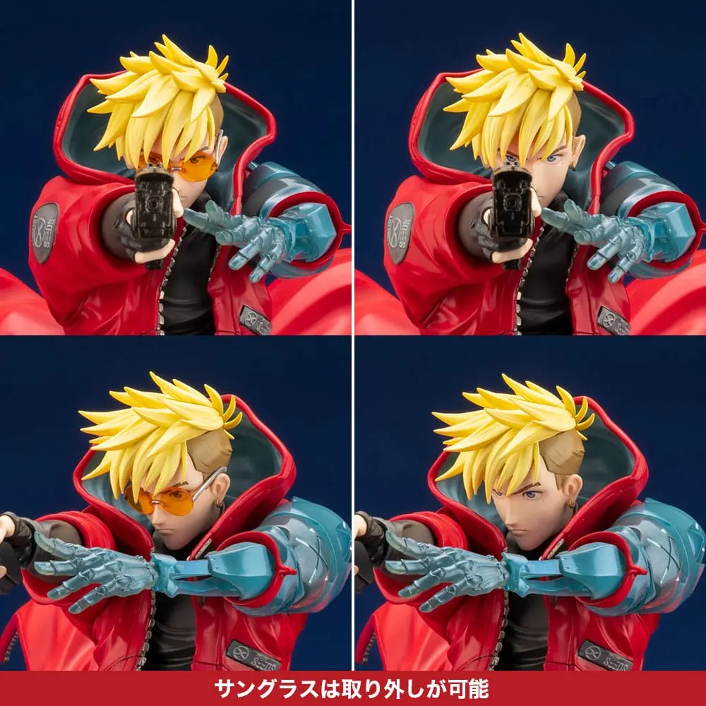 Trigun Stampede ARTFX J socha 1/8 Vash The Stampede 22 cm termékfotó