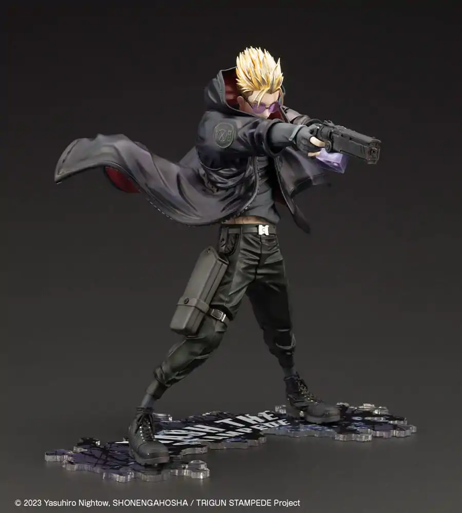 Trigun Stampede ARTFXJ Socha 1/8 Vash the Stampede The Gunman in Black Ver. 22 cm produktová fotografia