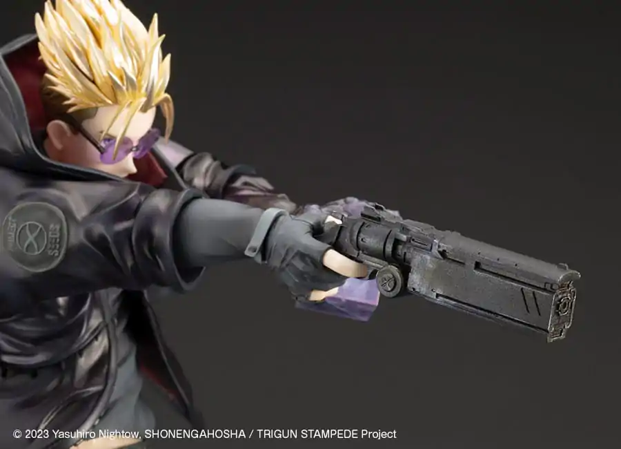 Trigun Stampede ARTFXJ Socha 1/8 Vash the Stampede The Gunman in Black Ver. 22 cm produktová fotografia