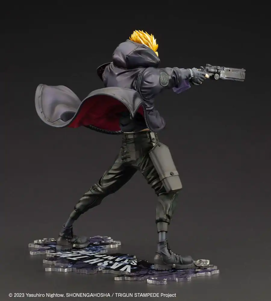 Trigun Stampede ARTFXJ Socha 1/8 Vash the Stampede The Gunman in Black Ver. 22 cm produktová fotografia