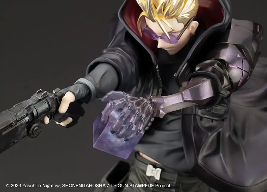 Trigun Stampede ARTFXJ Socha 1/8 Vash the Stampede The Gunman in Black Ver. 22 cm produktová fotografia