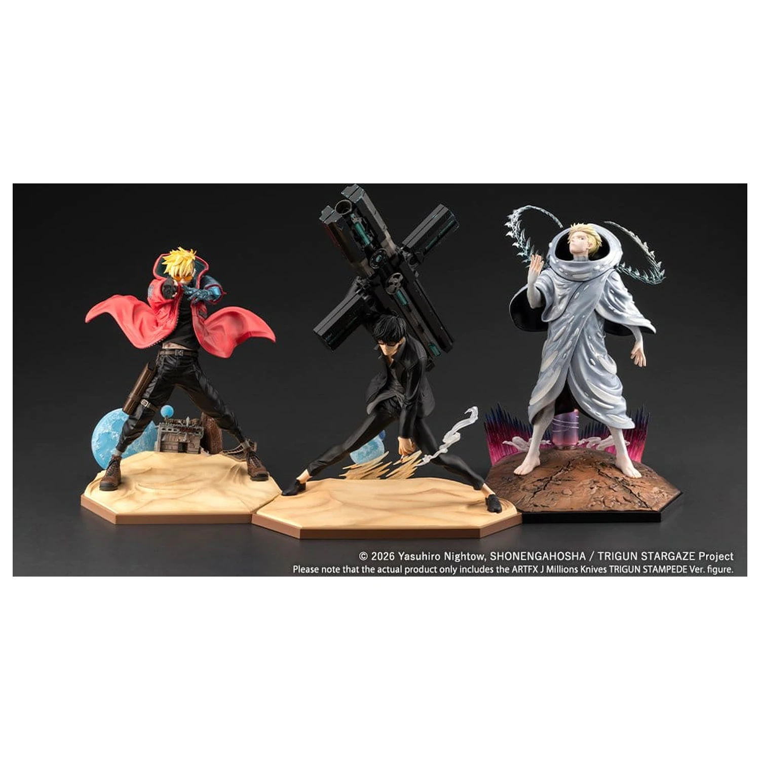 Trigun Stargaze ARTFXJ Socha 1/8 Millions Knives Trigun Stampede Ver. 24 cm produktová fotografia