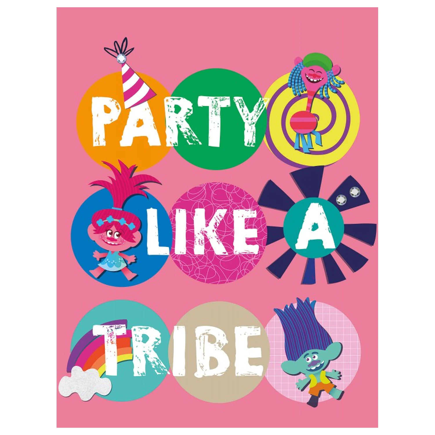 Trolls Party Fleece prikrývka produktová fotografia