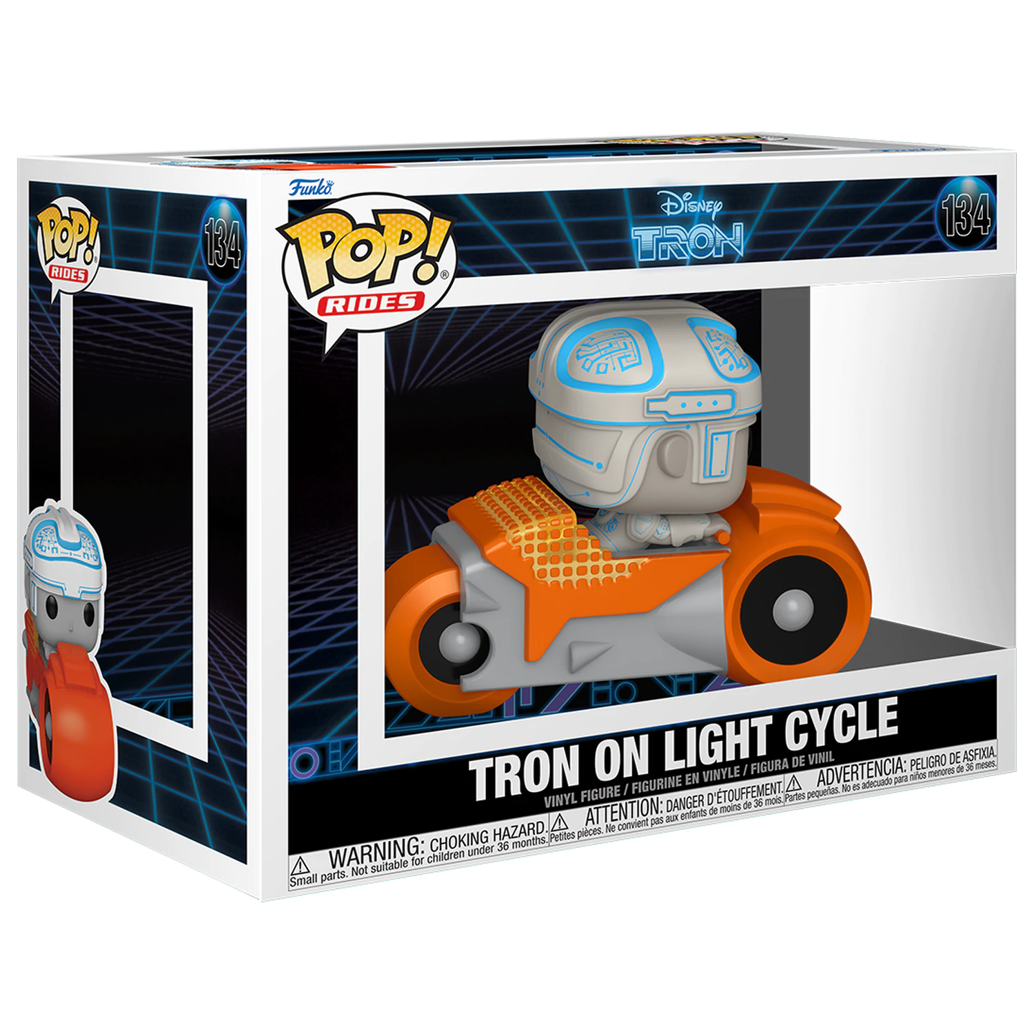 Tron(1982) Funko POP! Rides Deluxe vinylová figúrka Tron s motorkou 9 cm produktová fotografia