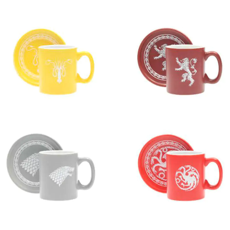 Game of Thrones emblems 4 mini espresso hrnčeky set produktová fotografia