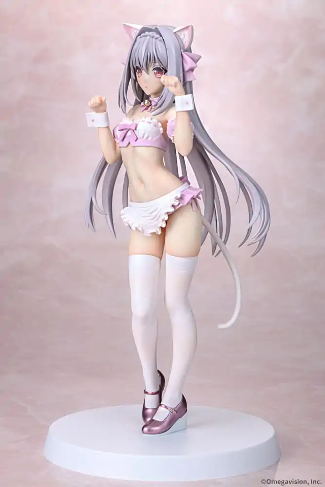 Tsuki ni Yorisou Otome no Sahou PVC Statue 1/6 Luna Sakurakouji Cat Maid Sakura Color Ver. 26 cm termékfotó