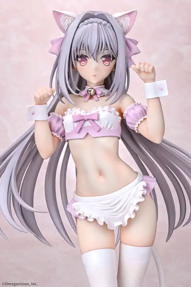 Tsuki ni Yorisou Otome no Sahou PVC Statue 1/6 Luna Sakurakouji Cat Maid Sakura Color Ver. 26 cm termékfotó