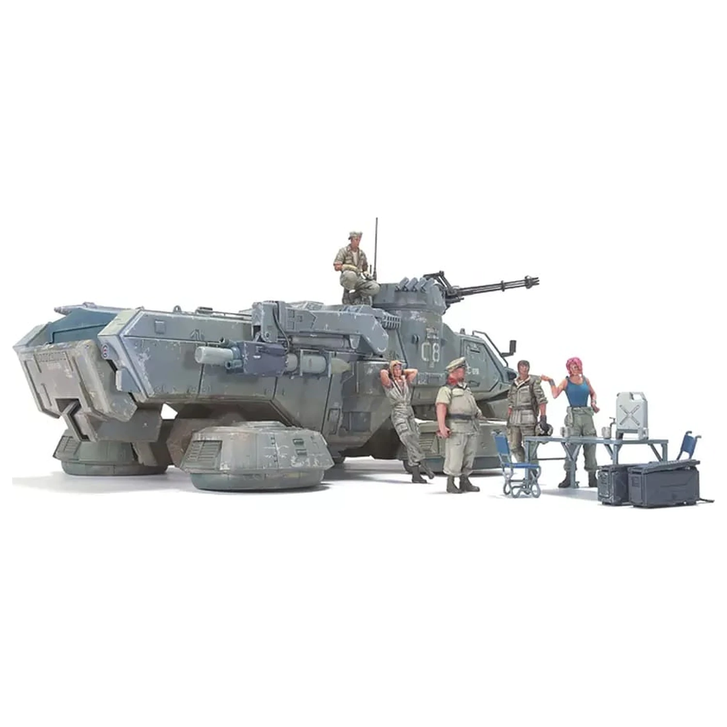 U.C. Hard Graph 1/35 Mobile Suit Gundam Earth Federation Ground Force MS čata na brífingu, sada produktová fotografia
